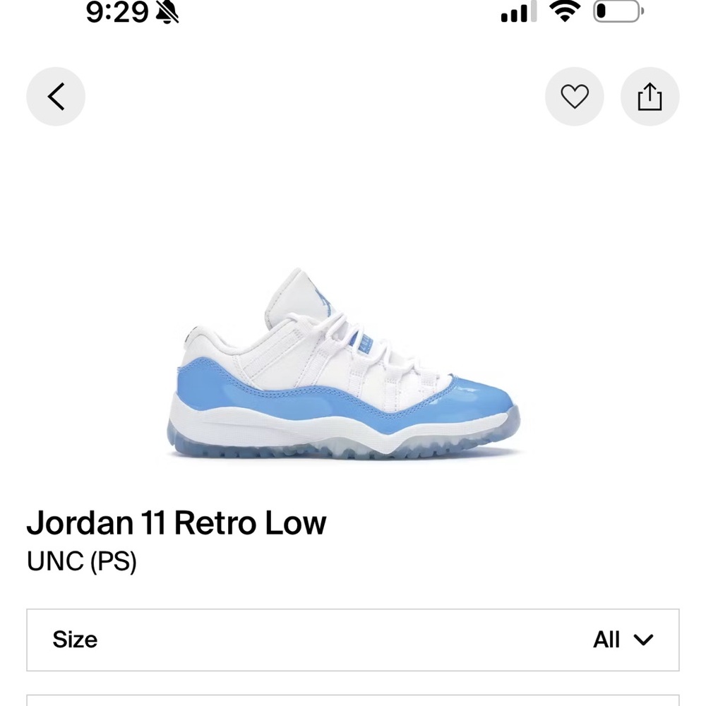 UNC jordan11 retro low